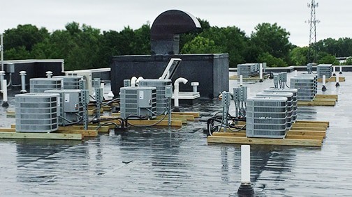Robinson Heating & Cooling Dorm Roof