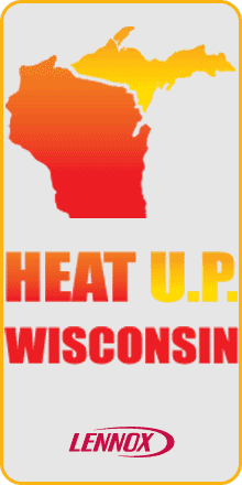 Heat U.P. Wisconsin Lennox Logo